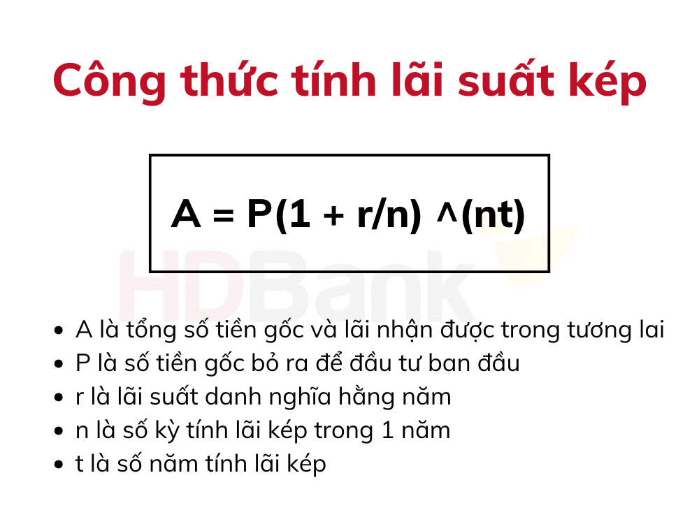 Cách tính lãi suất kép 